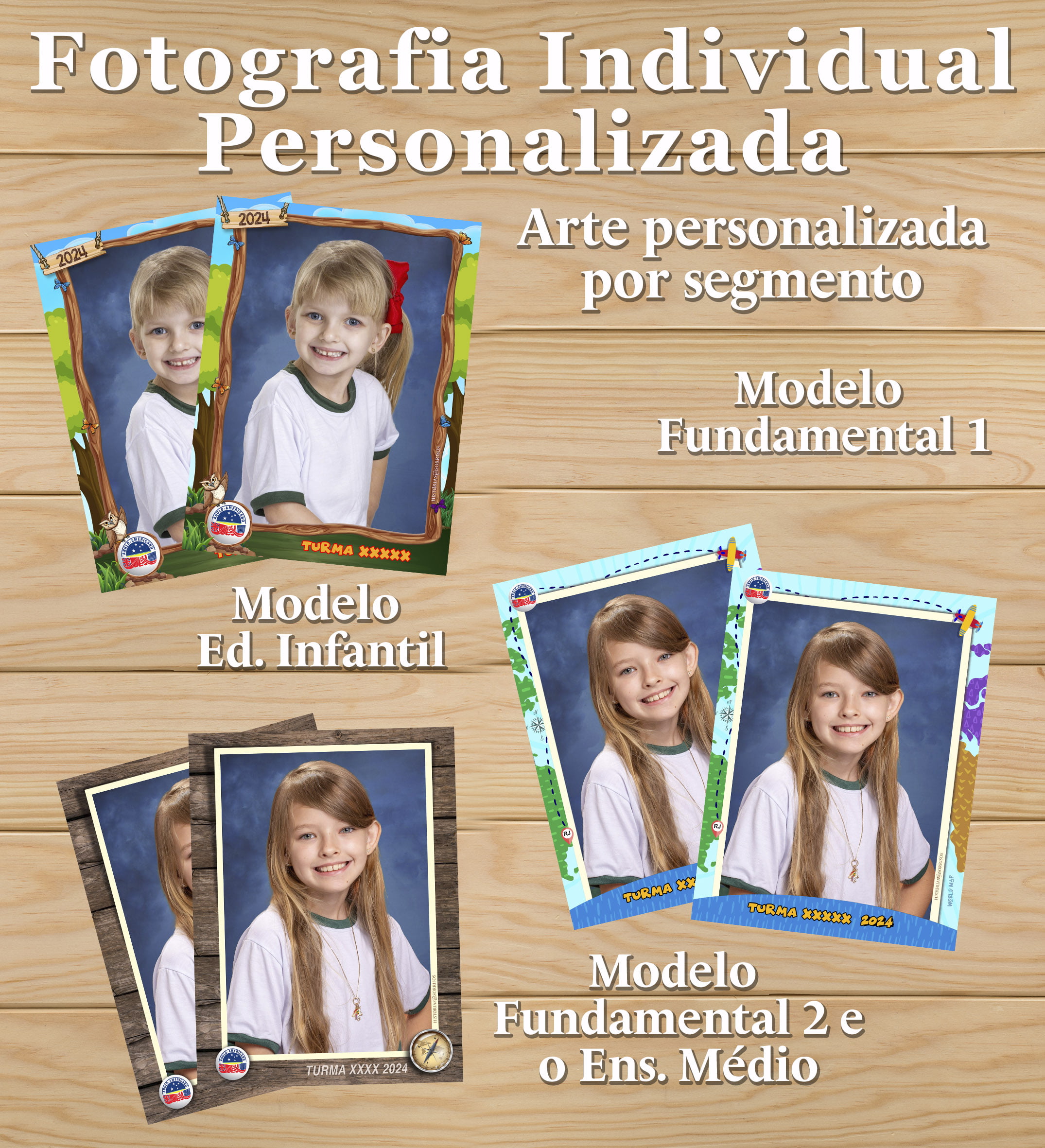 FOTOGRAFIA ESCOLAR INDIVIDUAL PERSONALIZADA - ANGLO VOLTA REDONDA 2024