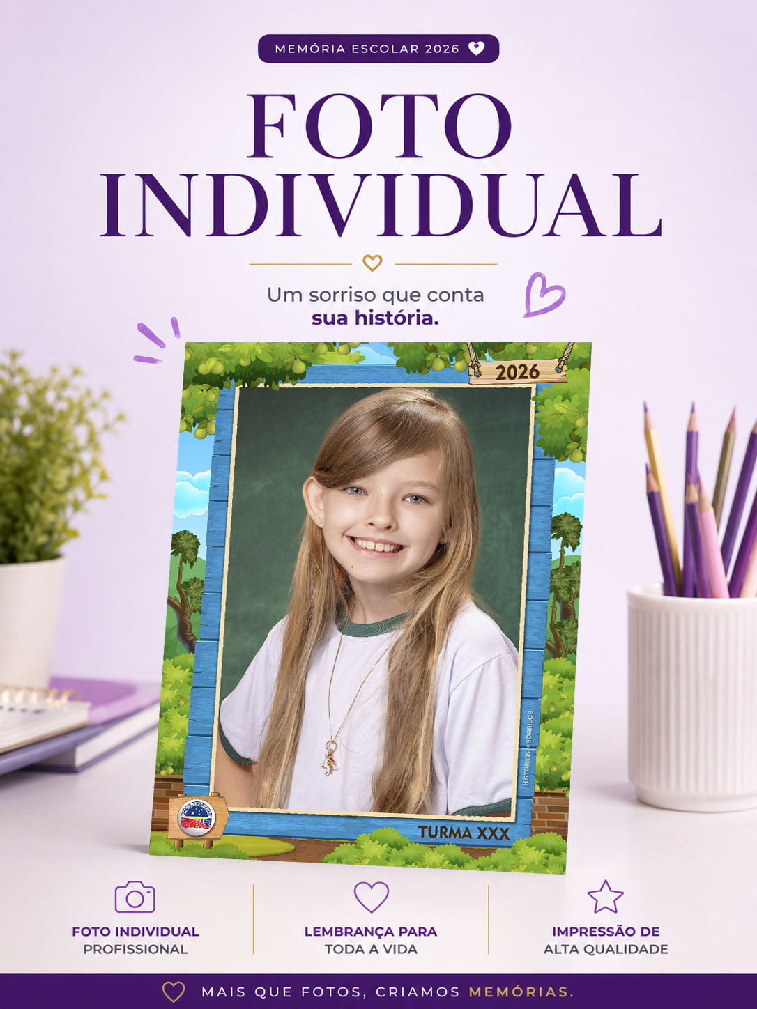 2 FOTOGRAFIAS - ESCOLAR INDIVIDUAL PERSONALIZADA -ANGLO NIPA 2026