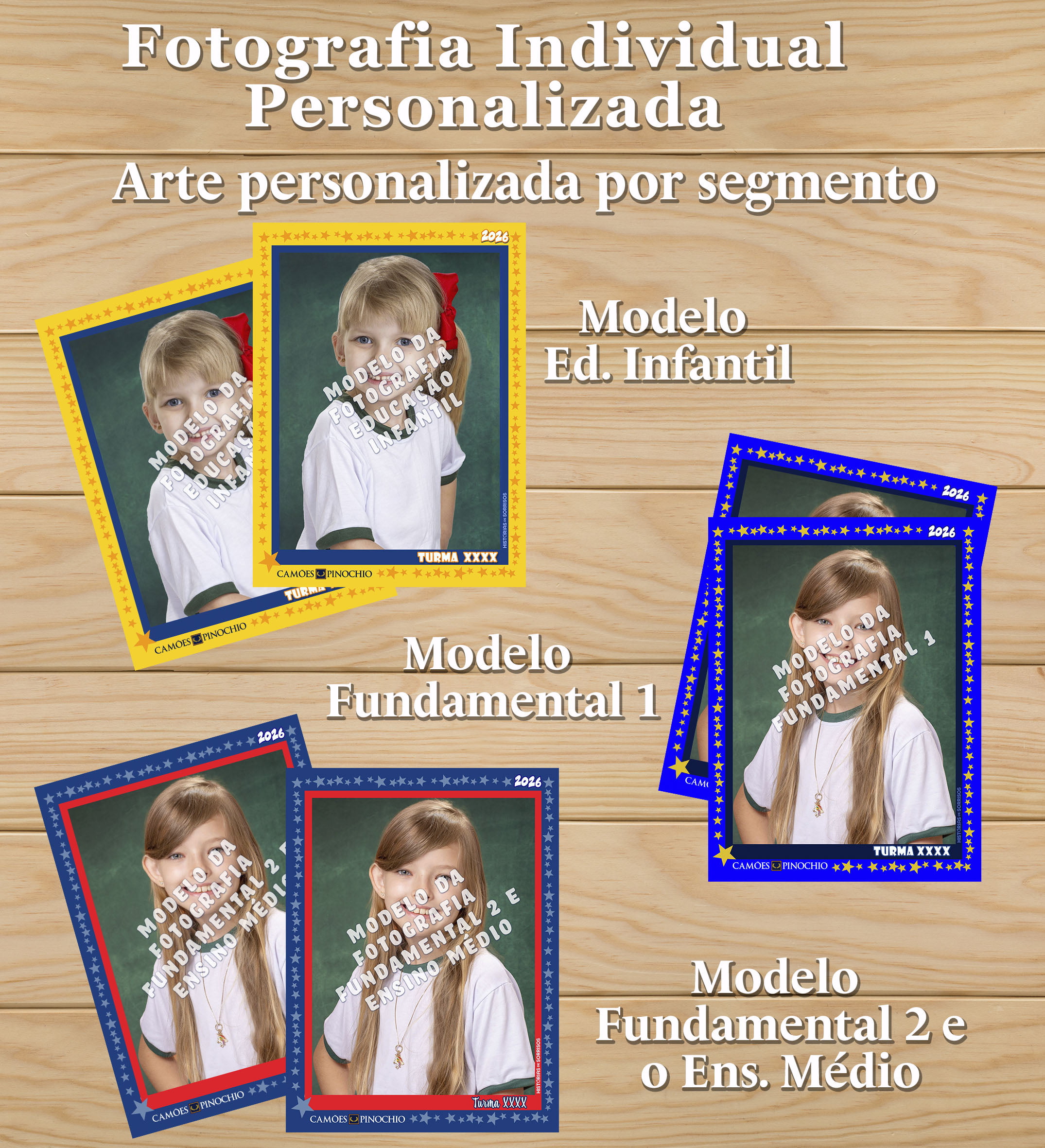 FOTOGRAFIA ESCOLAR INDIVIDUAL PERSONALIZADA -CAMÕES PINOCHIO 2026