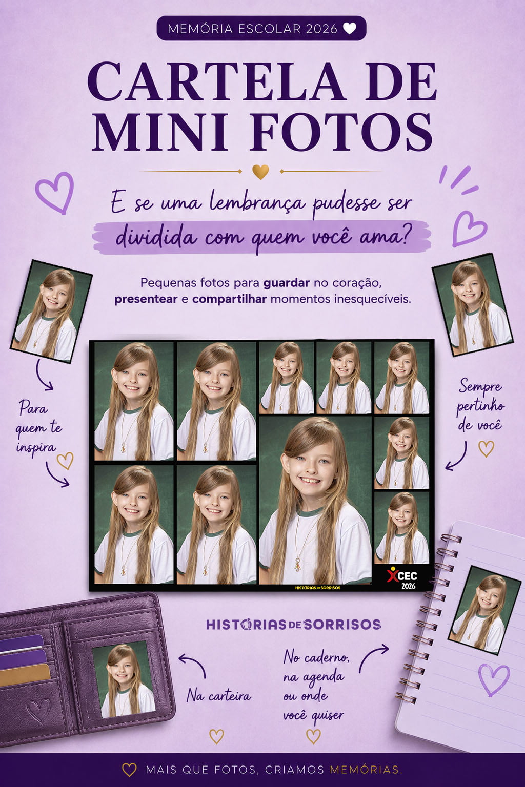 CARTELA DE FOTOGRAFIAS EM MINIATURAS -CEC 2026