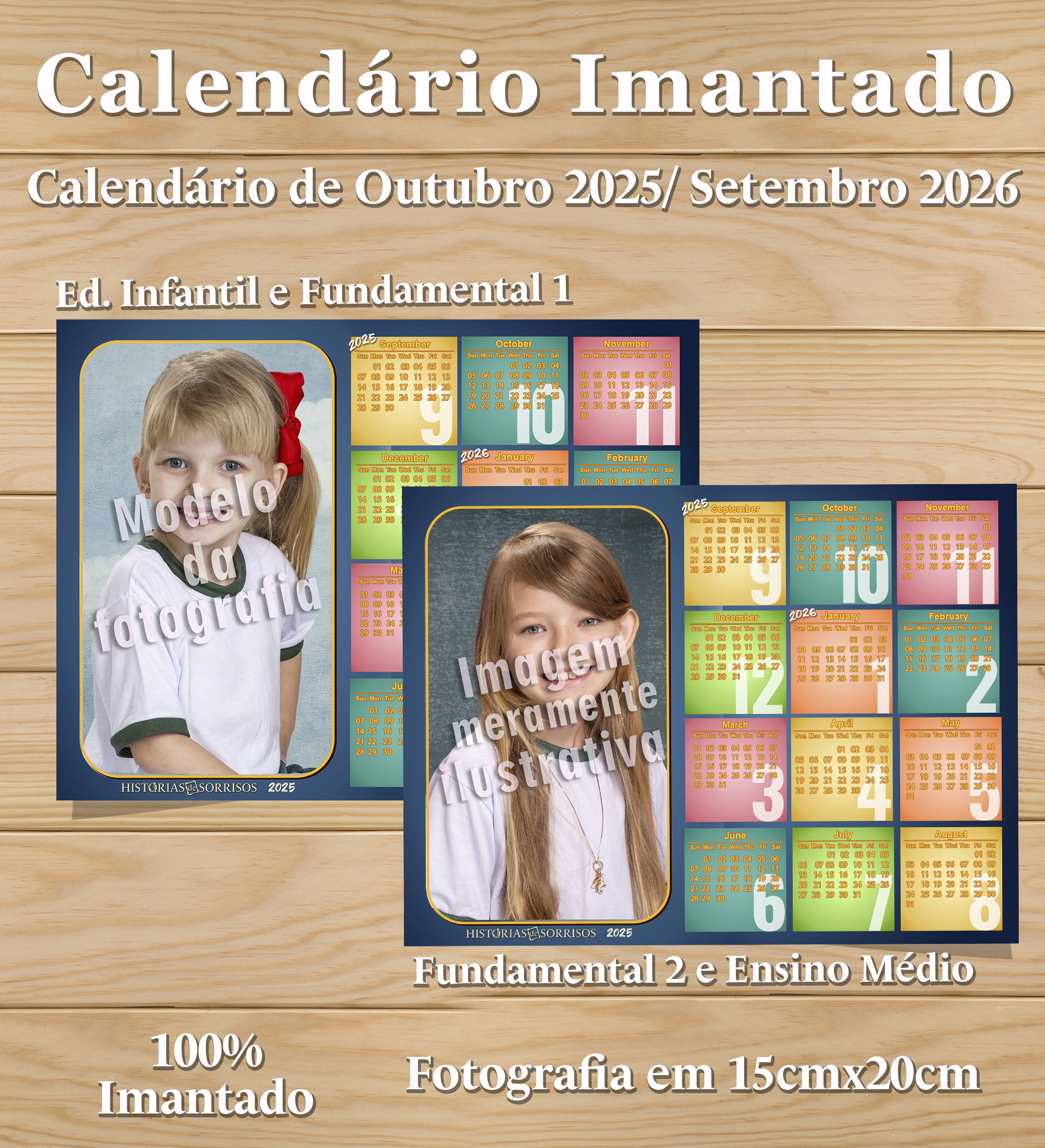 CALENDÁRIO PERSONALIZADO 100% IMANTADO -CEC  2025