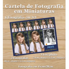 CARTELA DE FOTOGRAFIAS EM MINIATURAS - MOPI TIJUCA 2024