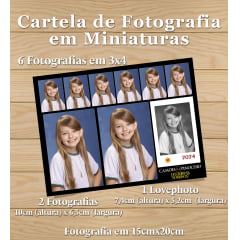 CARTELA DE FOTOGRAFIAS EM MINIATURAS - CAMÕES PINOCHIO 2025 