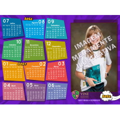 CALENDÁRIO PERSONALIZADO 100% IMANTADO - VINE SCHOOL 2026