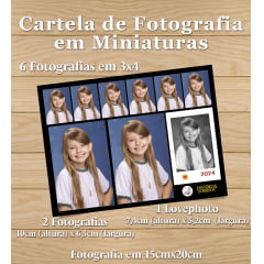 CARTELA DE FOTOGRAFIAS EM MINIATURAS - VINE -2025