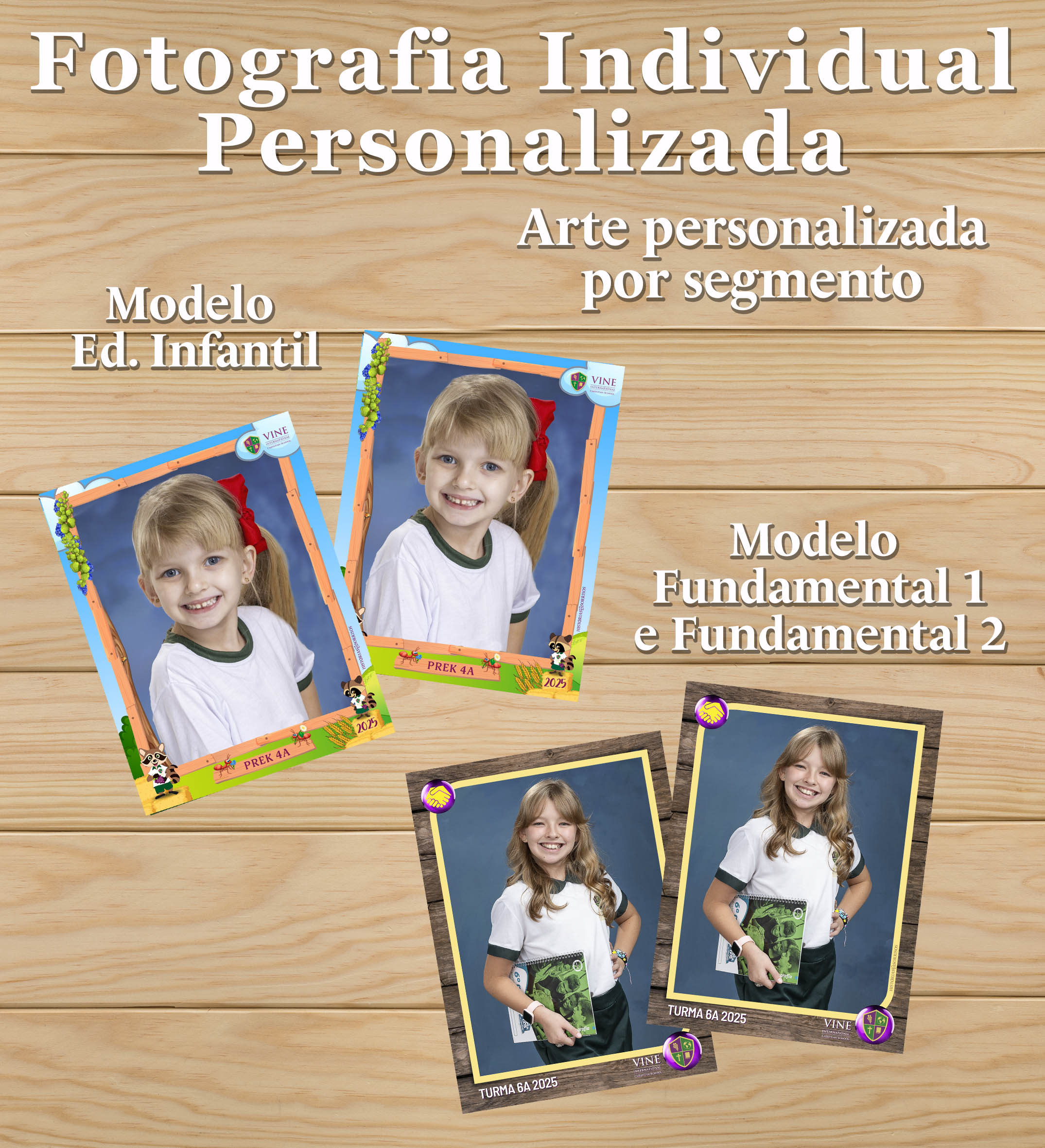 FOTOGRAFIA ESCOLAR INDIVIDUAL PERSONALIZADA -VINE - 2025