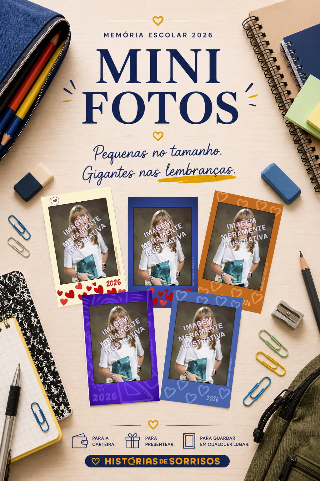 JOGO DE MINI FOTOGRAFIAS - VINE SCHOOL 2026
